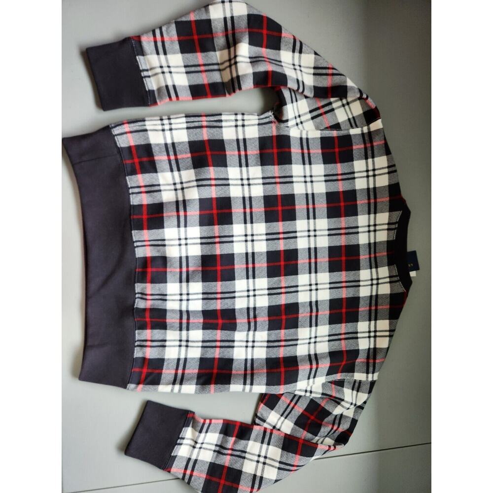 Polo by Ralph Lauren White, Black & Red Plaid Bear Sweatshirt - Picture 6 of 15